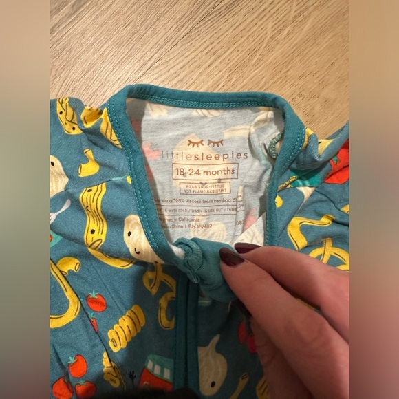 pasta party little sleepies zippy - Picture 3 of 4